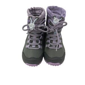 Northside Girl Size 11 boots Thinsulate Waterproof Purple Gray
